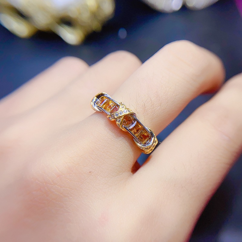 citrine wedding ring