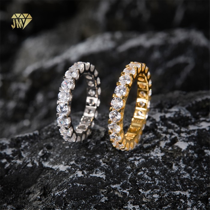 moissanite eternity ring