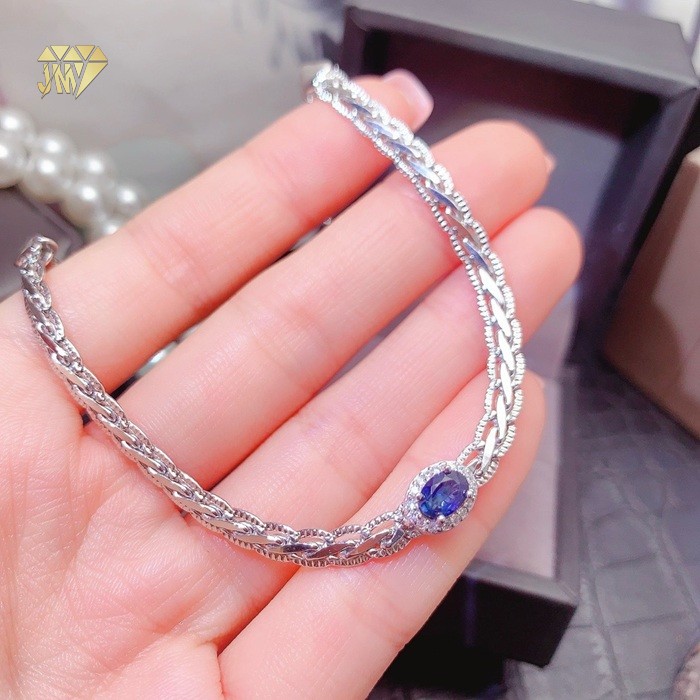 natural blue sapphire bracelet